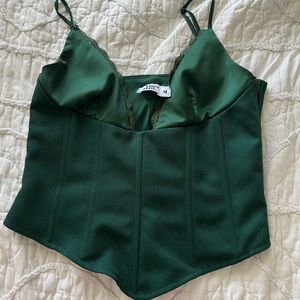 Green Tigermist corset top
